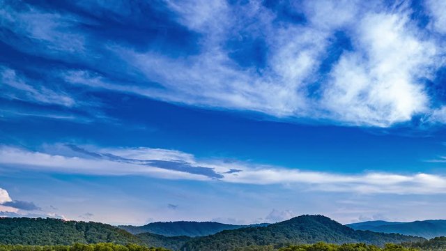 High in the Great Smoky Mountains National Park Timelapse