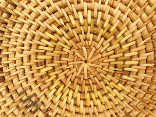 Pattern of the weaves rattan background.