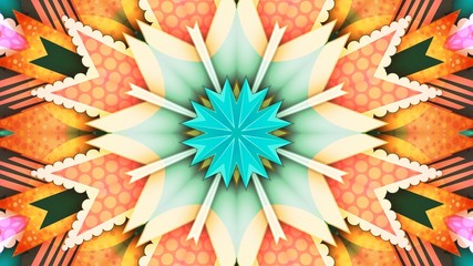 Kaleidoscope Mandala Art Design Abstract Background
