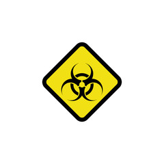 hazard warning sign icon vector design symbol