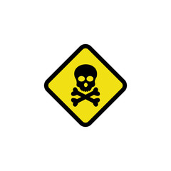 hazard warning sign icon vector design symbol