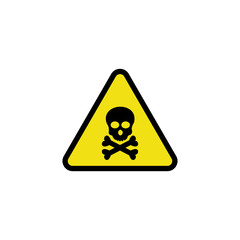 hazard warning sign icon vector design symbol