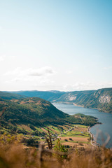 view of mountains and lake in Norway
