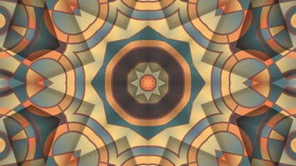 Kaleidoscope Mandala Art Design Abstract Background