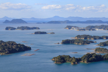 九十九島　石岳展望台　長崎県佐世保市　Kujukushima Isidake  Observatory Nagasaki Sasebo city