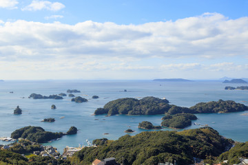 九十九島　石岳展望台　長崎県佐世保市　Kujukushima Isidake  Observatory Nagasaki Sasebo city