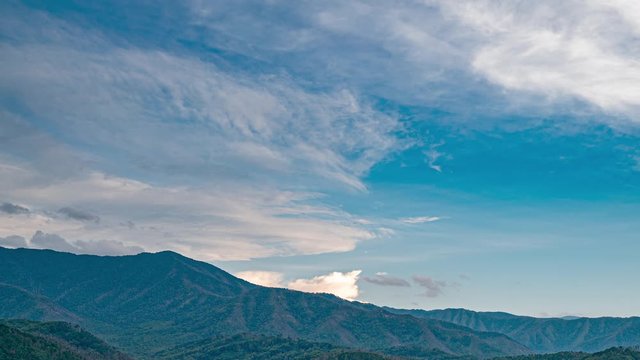 High in the Great Smoky Mountains National Park Timelapse