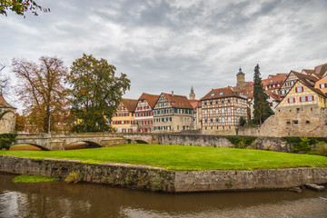 Cityscape of Schwaebisch Hall Germany