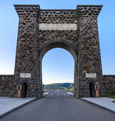 Fototapeta premium Entrance Gate to Yellowstone National Park