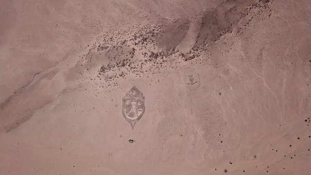 4K aerial drone video of Regimental Badges National Monument, made by soldiers of Second Durban Light Infantry and Transvaal Scottish Regiment during WW1 in German South-West Africa, presently Namibia