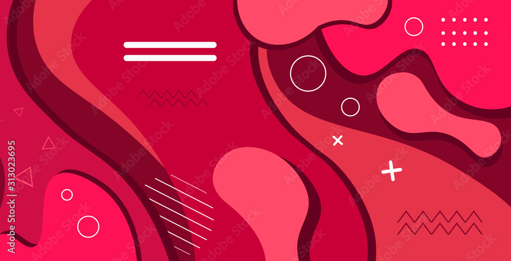 Poster web template with blank bars dynamical colorful gradient abstract banner flowing liquid shape fluid 