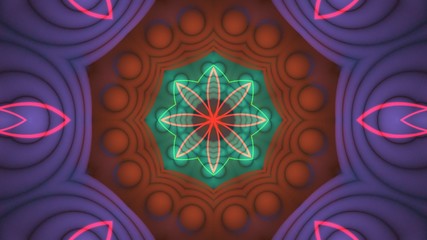 Kaleidoscope Mandala Art Design Abstract Background