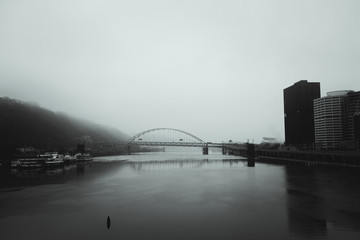 foggy city