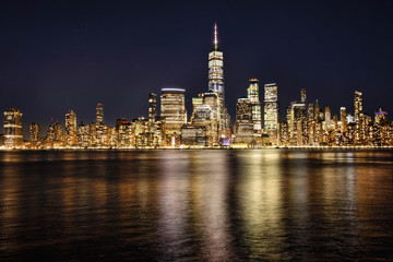 Night Skyline of Lower Manhattan