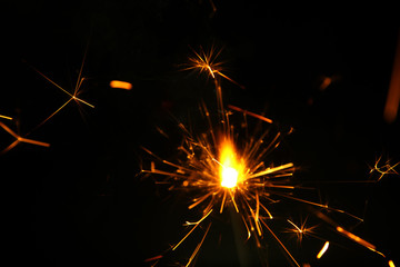 Hand firework background