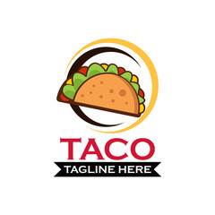 Taco logo template vector illustration Vector