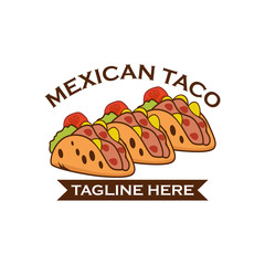 Taco logo template vector illustration Vector
