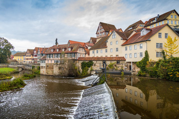 Cityscape of Schwaebisch Hall Germany