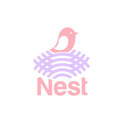 Nest Logo Design Vector for Icon and factory Logo