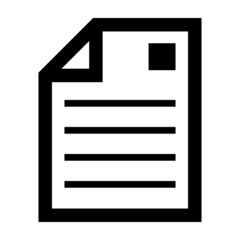 Document Office Files Icon Symbol for UI