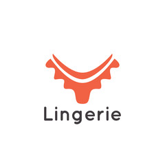 Obraz premium Lingerie lady bra Logo Vector Illustration Template
