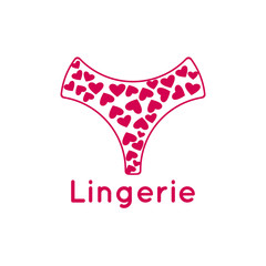 Lingerie lady bra Logo Vector Illustration Template