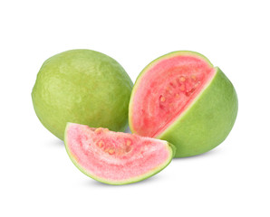 Guava isolated on white background.