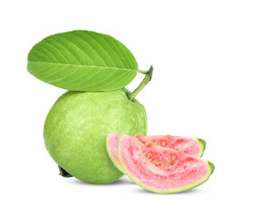 Guava isolated on white background.