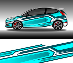 Wrap car decal design vector, custom livery race rally car vehicle sticker and tinting.