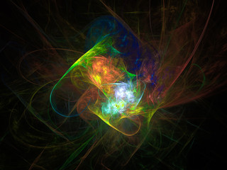 surreal futuristic digital 3d design art abstract background fractal illustration for meditation and decoration wallpaper