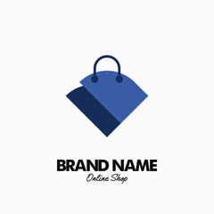 Shopping bag. Vector logo design. Business concept icon.