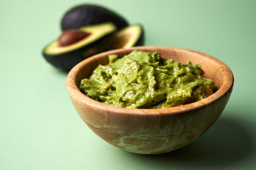 bowl of avocado guacamole 