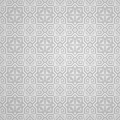 Islamic ornament vector, Arabic geometric pattern, 3d ornamental shape - Abstract vector background