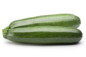 Zucchini (cucumber) isolated on white with clipping path.