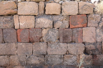 Stone wall texture background surface natural color