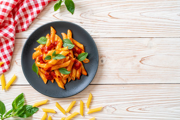 Penne pasta in tomato sauce
