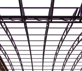 The metal structure of the canopy
