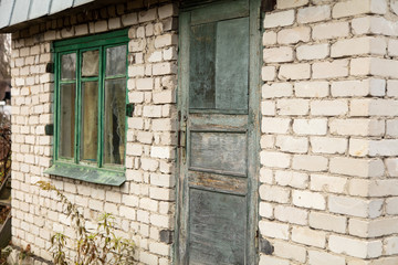 Old collapsing house in the country