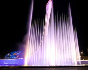 Dancing fountain in the park