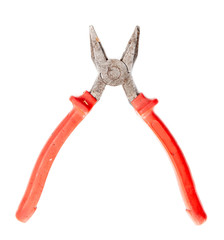 Pliers isolated on a black background