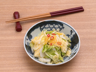 白菜の浅漬け