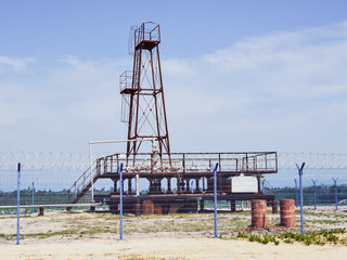 Oil well. The equipment and technologies on oil fields