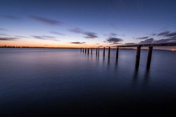 sunrise over the lake