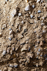 Crushed sand at a construction site