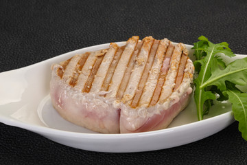 Grilled tuna steak
