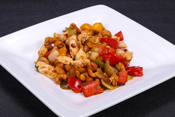 Roasted pork with vegetables