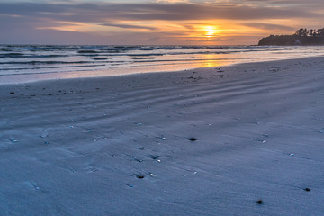 sand pattern at the beach