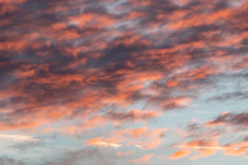 sunset sky as background