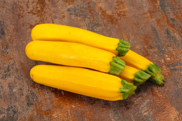 Ripe tasty Yellow young zucchini