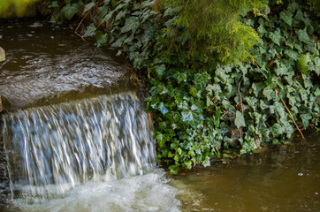 Small waterfall in the morning